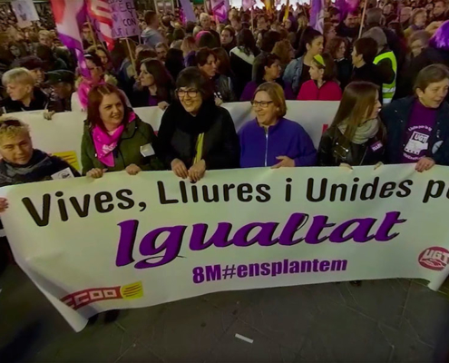 Vaga feminista 8M Merops 360